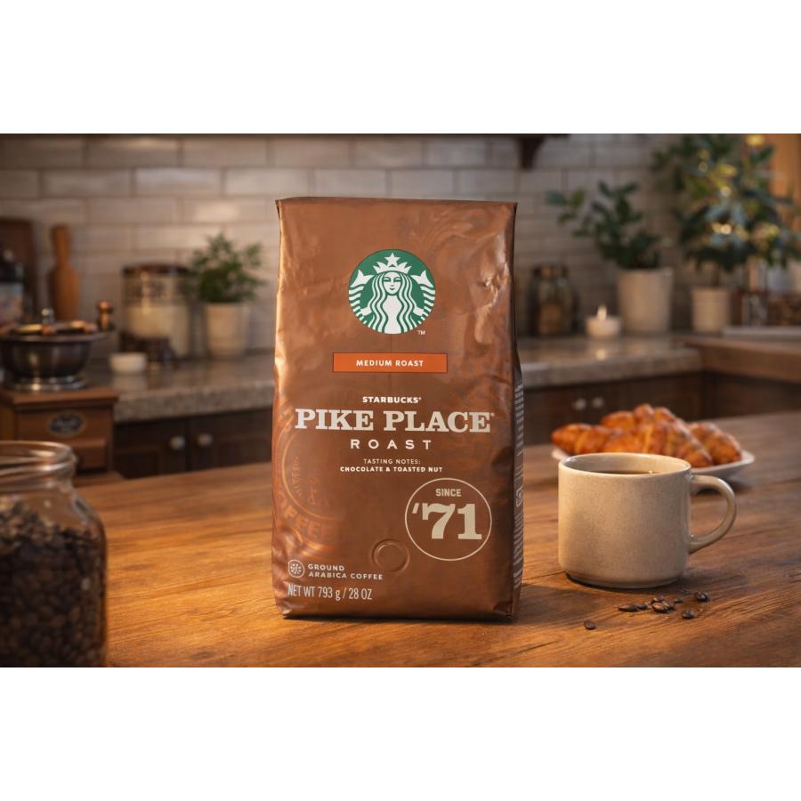 パイクプレイスロースト 793g ミディアム レギュラー 粉（8個） スターバックス（Starbucks Coffee） パイクプレイスロースト 793g