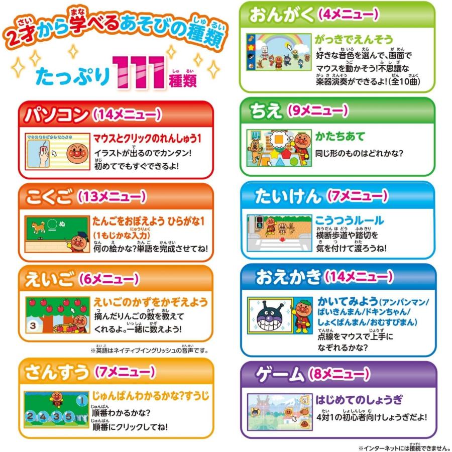 アンパンマン おもちゃ 2歳〜 パソコン キーをカタカタ あそんでまなべる！ はじめてのアンパンマンパソコン 知育 学習 ギフト 誕生日 ひらがな 算数 英語