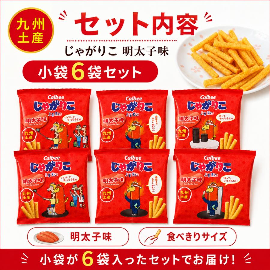 じゃがりこ 福岡 九州 お土産 おみやげ 明太子味 6袋入 ギフト ご当地