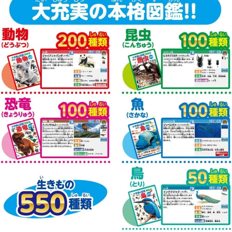 アニア 恐竜 動物 おもちゃ アニアとあそぼう! 小学館の図鑑 NEO Pad ギフト プレゼント ３才〜 知育 タブレット 玩具 ネオパッド 誕生日 学習の画像