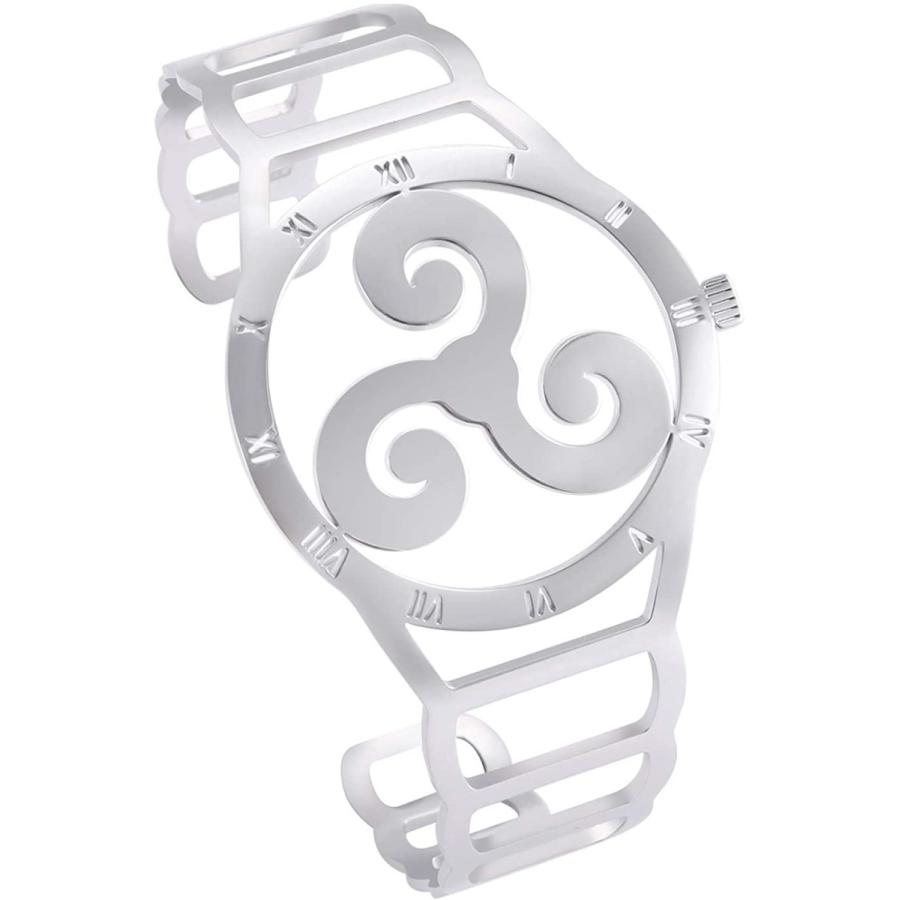 50 Off Vassago Stainless Steel Watch Shape Nordic Viking Triskele Symbol Brac 手数料安い Atlascarsltd Com