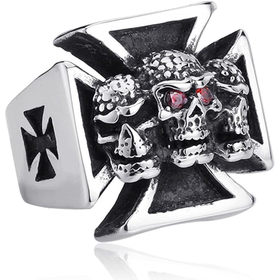 メーカー希望小売価格から30 Off Zmy Mens Fashion Jewelry Rings Black Cross Skull Design Stainless Ste 安心の定価販売 Northbeachbowls Com Au