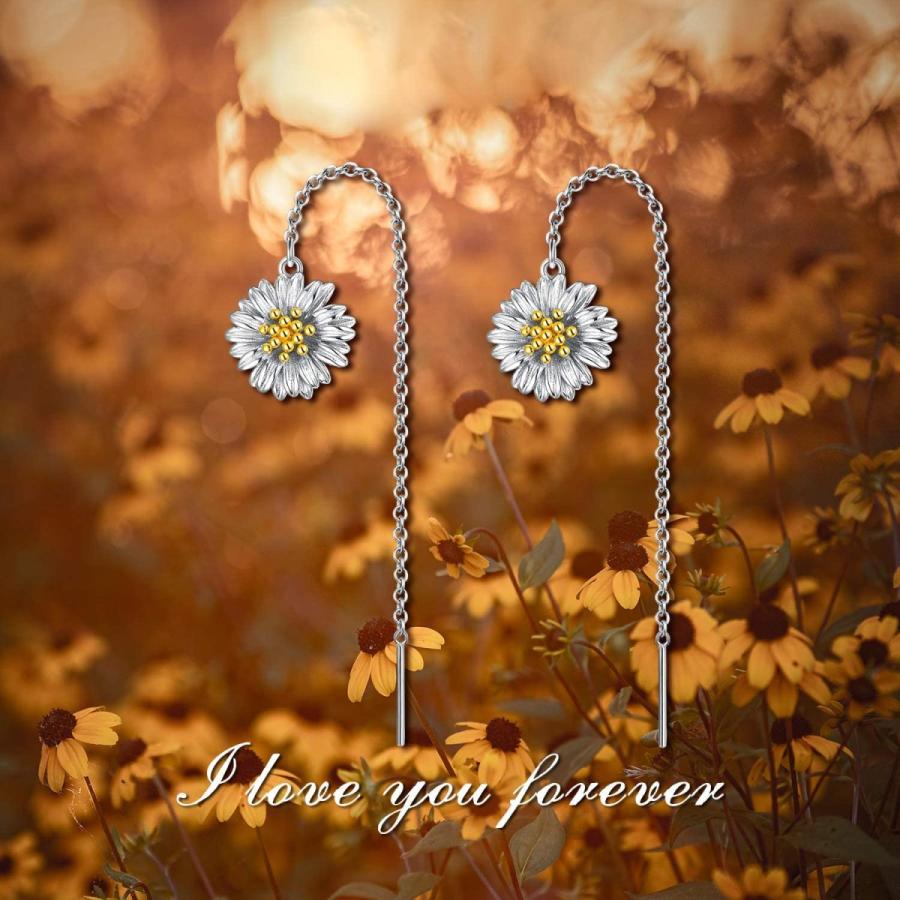 人気絶頂 925 Sterling Silver Sunflower Threader Earrings You Are My Sunshine St U Shopペンタン 通販 Yahoo ショッピング 送料無料 Www Kslcity Com My