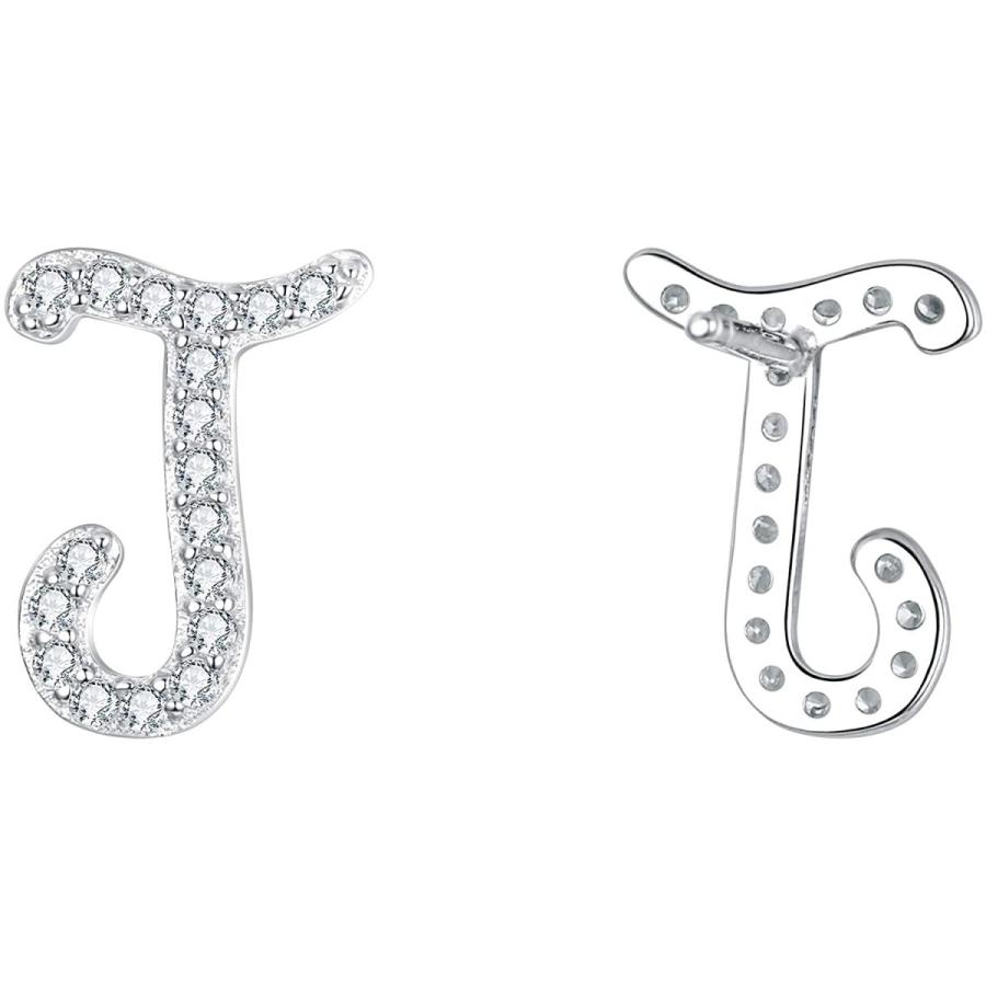 予約販売品】 BriLove 925 Sterling Silver Letter J Cubic Zirconia Alphabet Initial  S 送料無料 -collezionec2ph.com