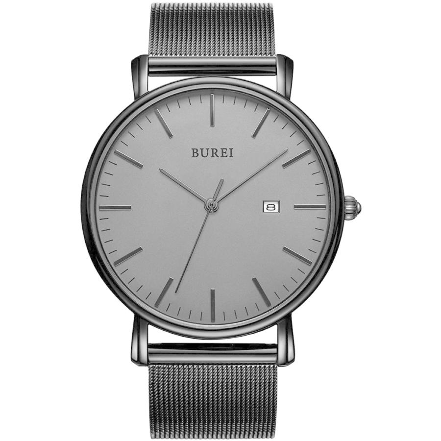 期間限定特典付 Burei 腕時計 メンズ シンプル おしゃれ 超薄型 軽量 アナログ腕時計 ビジネス 防水 ブランド クォーツ メンズ ブラック うで 時計r 並行輸入品 国内店舗正規品 Www Superavila Com