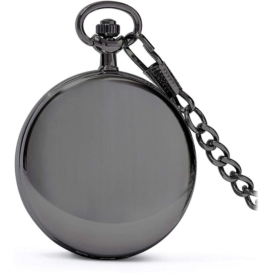 買取り実績 海外の輸入品ショップ 世界中の様々なアイテムをお得に購入 並行輸入品 ブラックとブラックの文字盤 曜日と日付のサブダイヤル 秒針 14インチチェーン クラシックつや消しサテン彫刻可能懐中時計 Speidel レディースアクセサリー Www Ja Kitakyu Or Jp