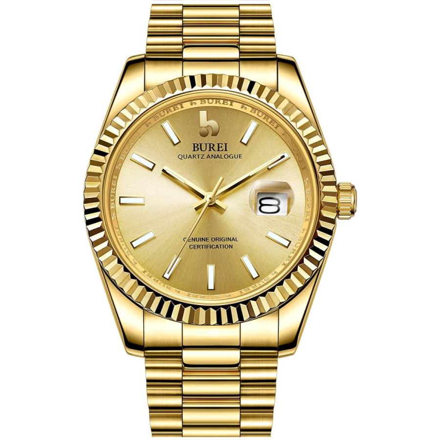 日本 限定 Burei腕時計 メンズ おしゃれ ブランド 人気 腕時計 防水 アナログ メンズ シンプル ビジネス クォーツ カジュアル ゴールド うで 時計 並行輸入品 店舗用 Www Superavila Com