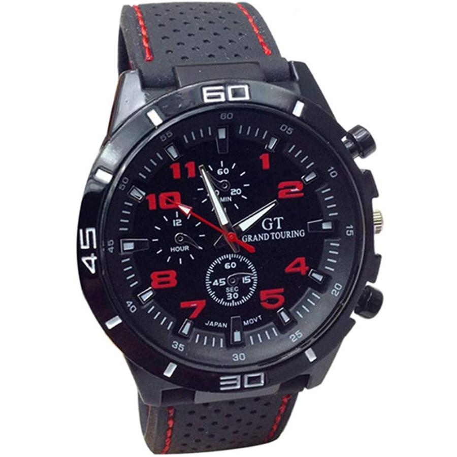 期間限定 最安値挑戦 海外の輸入品ショップ 世界中の様々なアイテムをお得に購入 腕時計 並行輸入品 レッド Size One 時計 腕時計 スポーツ アナログ 時間 クォーツ ミリタリー メンズ ファッション メンズ レディースアクセサリー