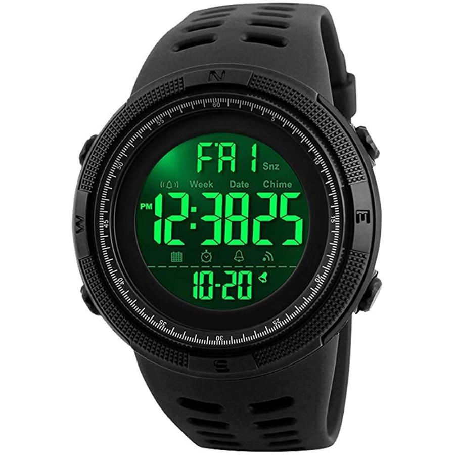 大人気の商品 Gosasa ビッグダイヤル デジタルウォッチ Sショック メンズ ミリタリー アーミーウォッチ 防水 Led スポーツウォッチ C Green Camouflage 並行輸入品 即納可能 Www Superavila Com