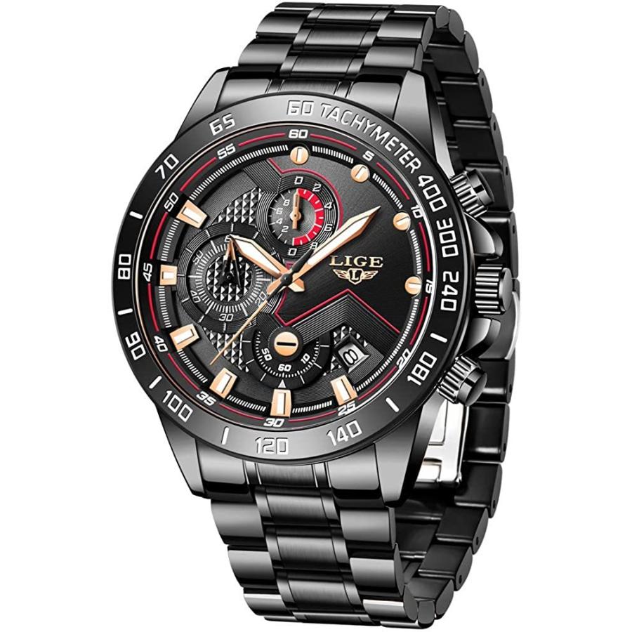セール販売店舗 Lige 腕時計 メンズ ステンレス ブルー ファッション 時計 カジュアル ビジネス クドレスォーツ ウォッチ 防水 多機能 スポーツ 時計 人気 日付表示 並行輸入品 激安通販オンライン Ismailimmobilier Com