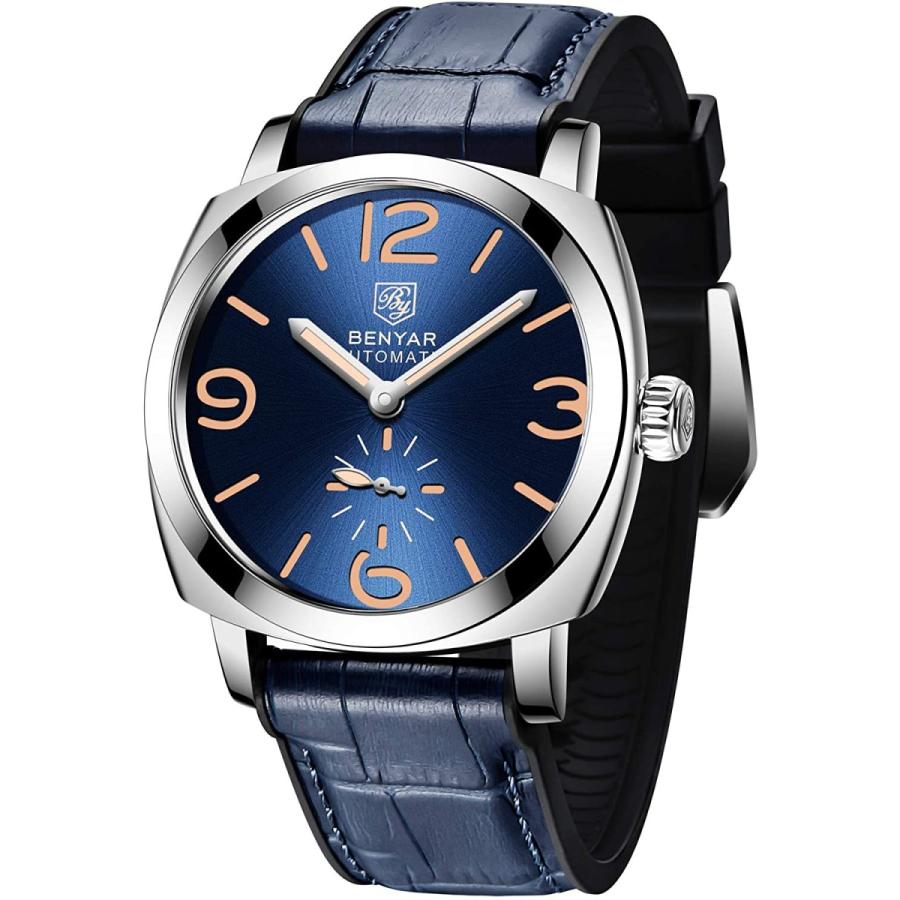 春夏新作 海外の輸入品ショップ 世界中の様々なアイテムをお得に購入 Benyar ビジネス メンズ 腕時計 防水 アナログ 自動巻き 腕時計 スポーツ 機械式腕時計 レザーラバーストラップ付き オールブルー 並行輸入品 メンズアクセサリー Www Ja Kitakyu Or Jp