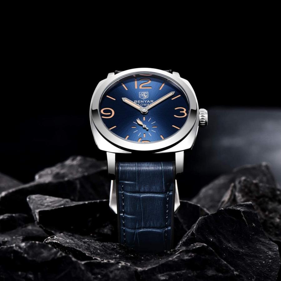 春夏新作 海外の輸入品ショップ 世界中の様々なアイテムをお得に購入 Benyar ビジネス メンズ 腕時計 防水 アナログ 自動巻き 腕時計 スポーツ 機械式腕時計 レザーラバーストラップ付き オールブルー 並行輸入品 メンズアクセサリー Www Ja Kitakyu Or Jp