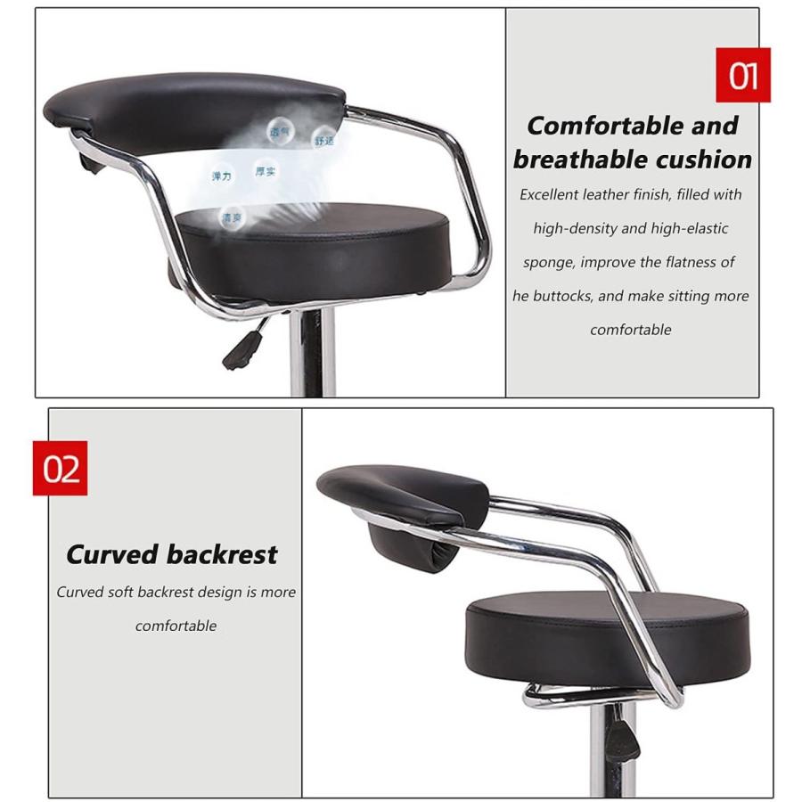 女性が喜ぶ Bar Swivel Leather Pu Barstools Back With Chairs Bar Adjustable Height Counter Stools Bar 2 Of Set Do Ckeb Stool 24 4 32 9inc Stools Counter Kitchen その他diy 業務 産業用品 Soporte Tglobales Cl