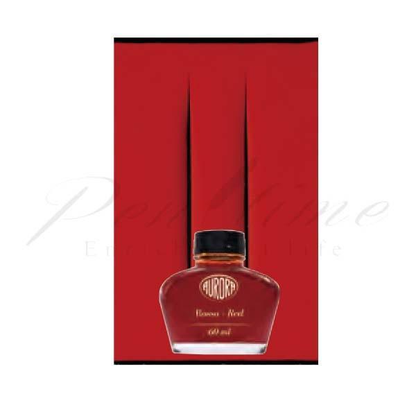 アウロラ　ボトルインク　フラコーニ・アウロラ 100  復刻ボトル (55ml)　カラーインク　１２４　ロッソ （レッド・赤色）  ＲＯ | アウロラ（文具）