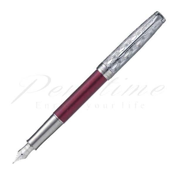 PARKER（パーカー） 万年筆 ソネット プレミアム メタル＆レッドCT