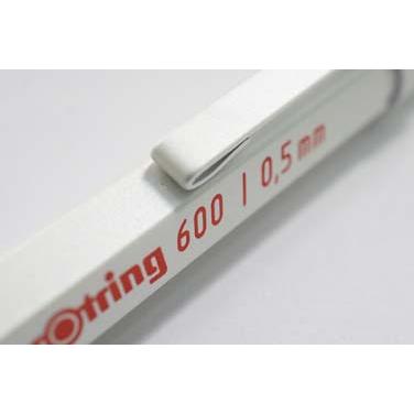 ≪名入れ無しなら即日発送可能≫ネコポス送料無料　ロットリング　メカニカルペンシル（0.5mm）　600シリーズ　2158795　パールホワイト 名入れ有料 | ロットリング | 03