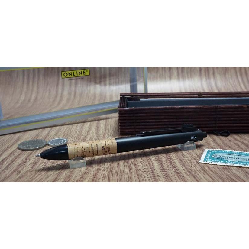 オンライン　マルチペン（ボールペン黒・赤・青・シャープ０．7ｍｍ）ネイチャー　３１３１３　コルク 名入れ有料 |  | 01