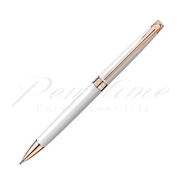 CARAN d'ACHE - 水道の栓短距離競走 鉛筆 レマン か細い 寄せあわせ 4761-001 白いこと・サクラ色ゴールド 文具、ステーショナリー-筆記用具-キッチン、日用品、文具