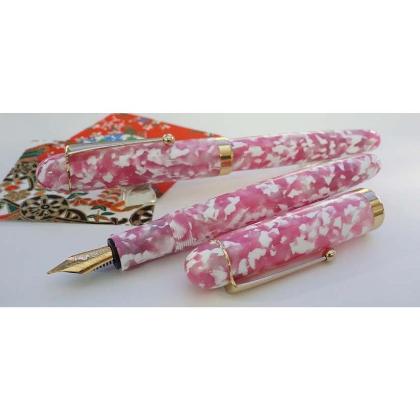 大西製作所 万年筆 アセテート 桜 CB112 太軸 名入れ不可