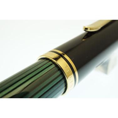 Pelikan（ペリカン） 万年筆 スーベレーン M400 緑縞 新仕様 : 万年筆