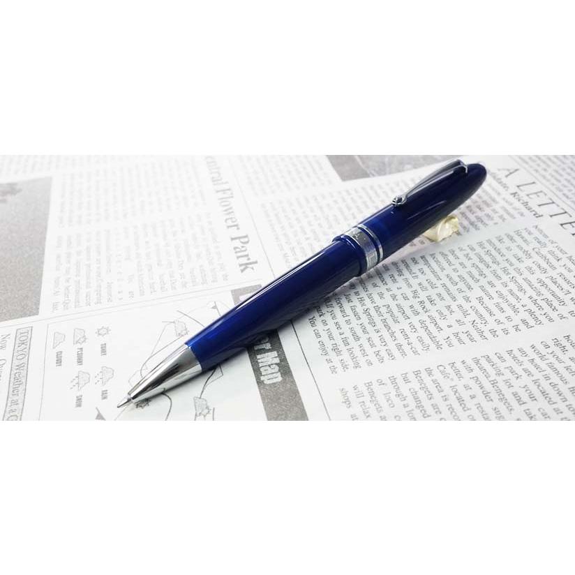 OMAS オマス ボールペン オジヴァ ブルーシルバートリム : 万年筆