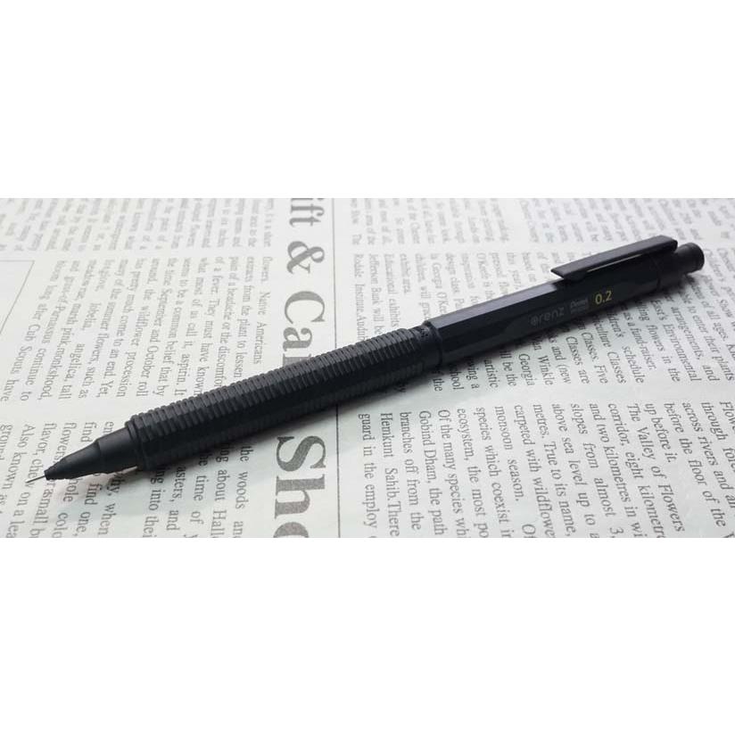 ≪即日発送可能≫ネコポス送料無料　ぺんてる　ペンシル（0.2mm）　オレンズネロ　PP3002-A　ブラック 名入れ不可 | ぺんてる | 01
