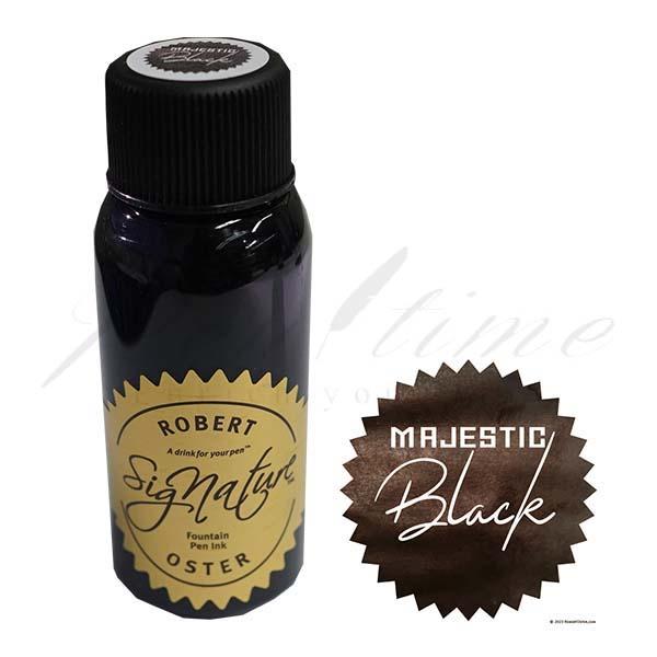 ≪即日発送可能≫ロバートオスター　7周年記念ボトルインク　RO-50119　マジェスティック ブラック 名入れ不可 ラッピング不可 ネコポス不可 | 