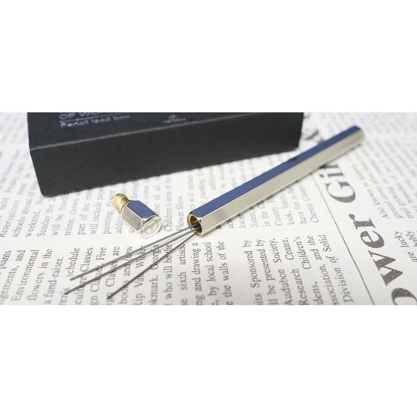 ネコポス送料無料　ワイスタジオ　物外　シャープ芯ケース　真鍮　YS-STAT-59　シャイニーシルバー 名入れ不可 |  | 01