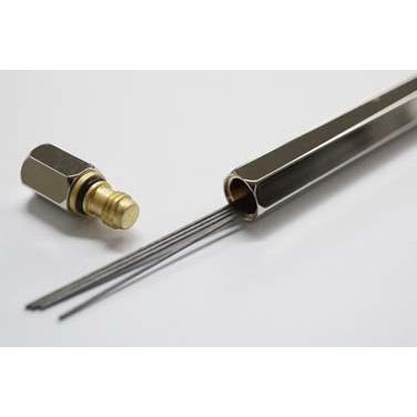 ネコポス送料無料　ワイスタジオ　物外　シャープ芯ケース　真鍮　YS-STAT-59　シャイニーシルバー 名入れ不可 |  | 02