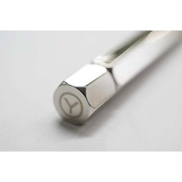 ネコポス送料無料　ワイスタジオ　物外　シャープ芯ケース　真鍮　YS-STAT-59　シャイニーシルバー 名入れ不可 |  | 03