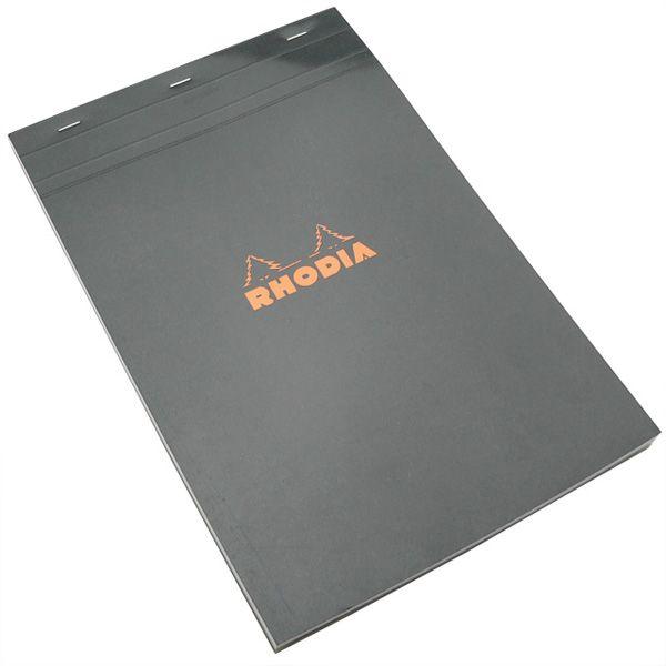 メモ帳 ロディア RHODIA ブロックロディア No.19 A4 5mm方眼 ブラック CF192009 単品 プレゼント ギフト 母の日｜penworld