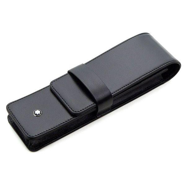 ペンケース 筆箱 革 モンブラン MONTBLANC 2本差 ブラック U0014311 MB14311 プレゼント バレンタインデー