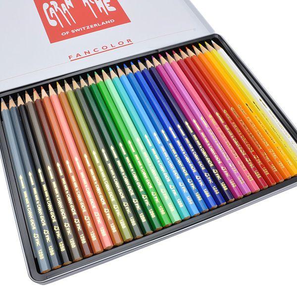 CARAN d'ACHE 色鉛筆 30色 カランダッシュ プレゼント ファン