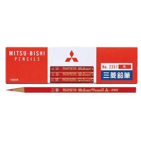 三菱（MITSUBISHI） 鉛筆 三菱鉛筆 朱通し K2351 1ダース プレゼント