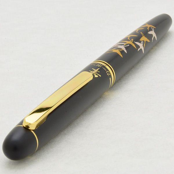 PLATINUM 万年筆 鶴蒔絵 専用ケース付き PLATINUM 万年筆 鶴蒔絵 専用