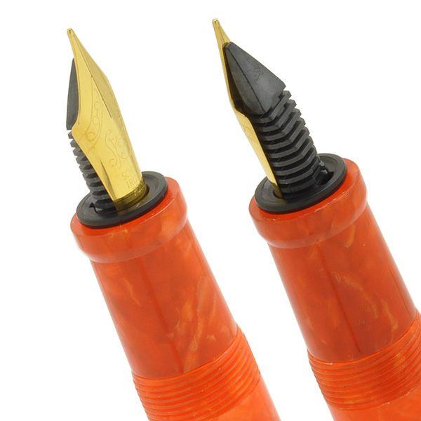 万年筆 名入れ 大西製作所 Pent ペント アセテート アークモデル マンダリンオレンジ ギフト プレゼント あすつく 母の日 爆買の画像