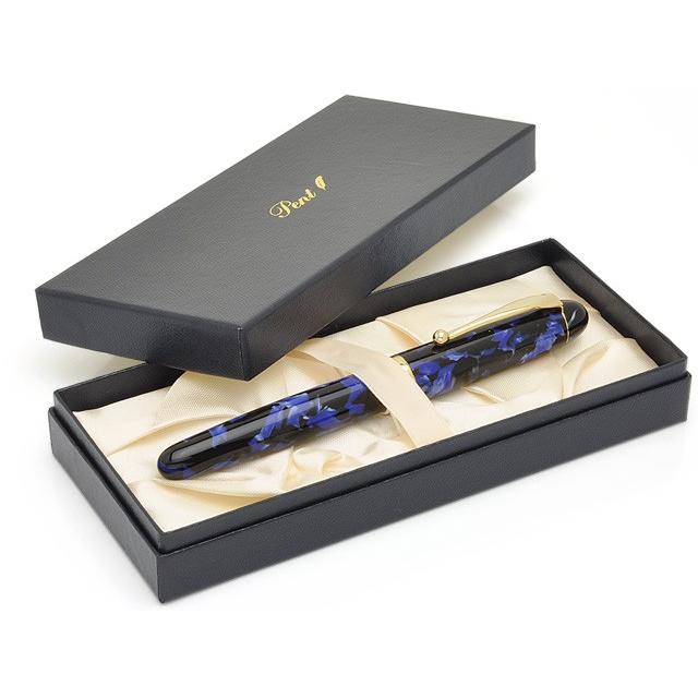 MBSグランドオープン記念 万年筆（未使用・箱付き） 万年筆 名入れ Pent ペント 大西製作所 アセテート オーバルモデル