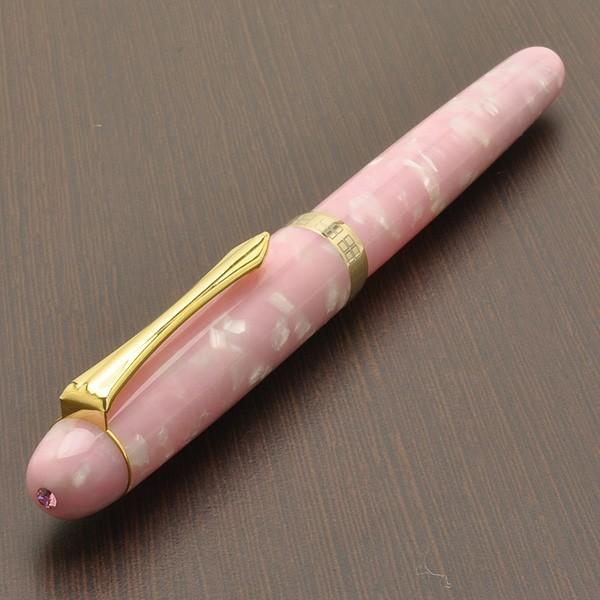 Pent by 大西製作所 アセテート オーバル(小）スワロ 夢桜 ライトローズ 即日出荷OK】Pent〈ペント〉 by 大西製作所 万年筆 アセテート