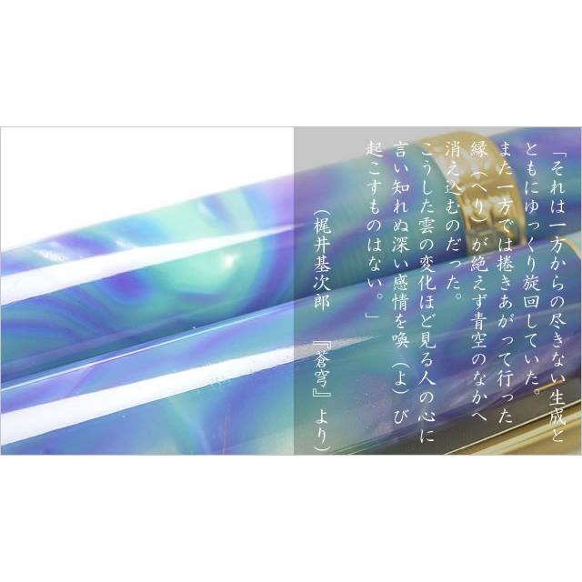万年筆 名入れ 大西製作所 Pent ペント アセテート アークモデル 蒼穹の彗 スワロフスキー ライトアゾレ あすつく ギフト プレゼント 母の日 爆買の画像