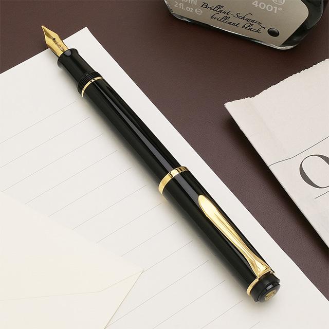 Pelikan（ペリカン） 万年筆 名入れ クラシック P200 ブラック 24金