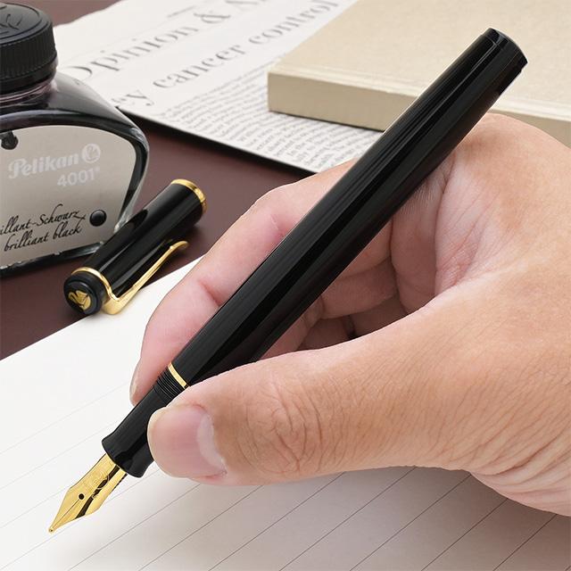Pelikan（ペリカン） 万年筆 名入れ クラシック P200 ブラック 24金