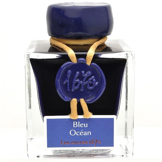 エルバン ボトルインク アニバーサリーインク 1670 オーシャン ブルー HBJ15018 インク ガラスペン 母の日｜penworld