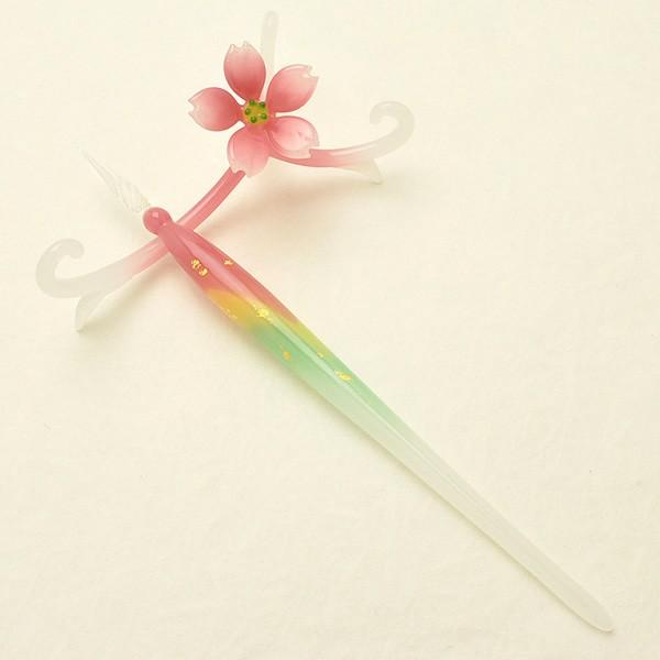 ガラスペン ペン置き セット 日本製 池原 敬 サクラ SAKURA-SET あすつく プレゼント ギフト 母の日 爆買の画像