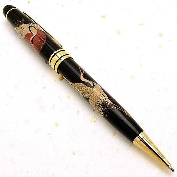 ボールペン アゾン 輪島塗 蒔絵 雅風 鶴 つる AX-8807 36619 
