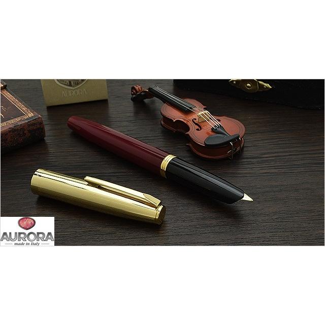 アウロラ万年筆 特別生産品 デュオカルト ゴールドキャップ・レッド アウロラ（AURORA） 万年筆 特別生産品 デュオカルト ゴールドキャップ
