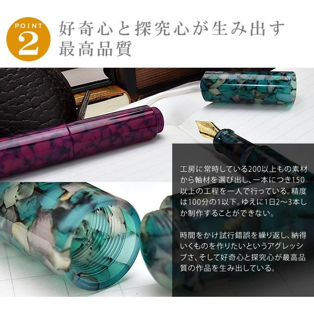 万年筆 helico 諏訪 匠シュクル sucre_Nemophila ネモフィラ あすつく