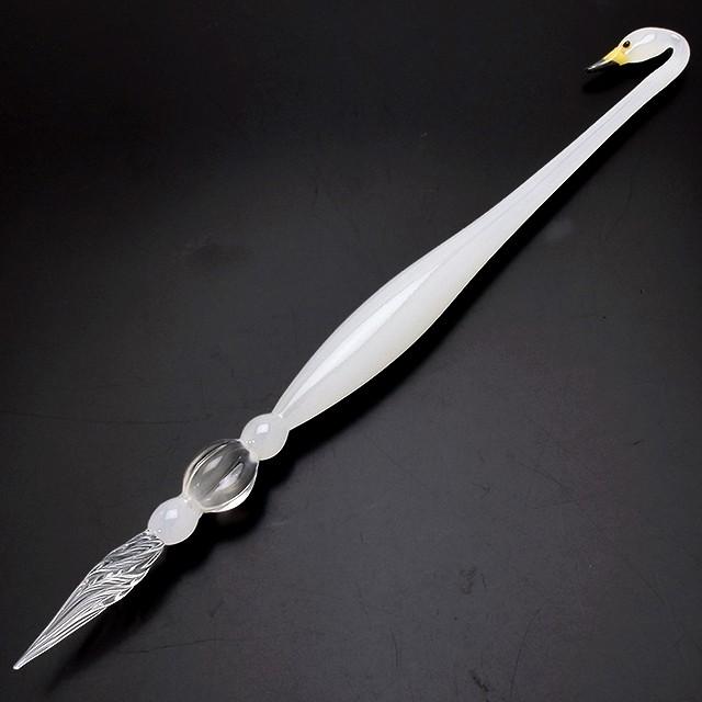 ガラスペンペン置き セット 日本製 池原 敬 白鳥 SWAN-SET あすつく プレゼント ギフト 母の日 爆買の画像
