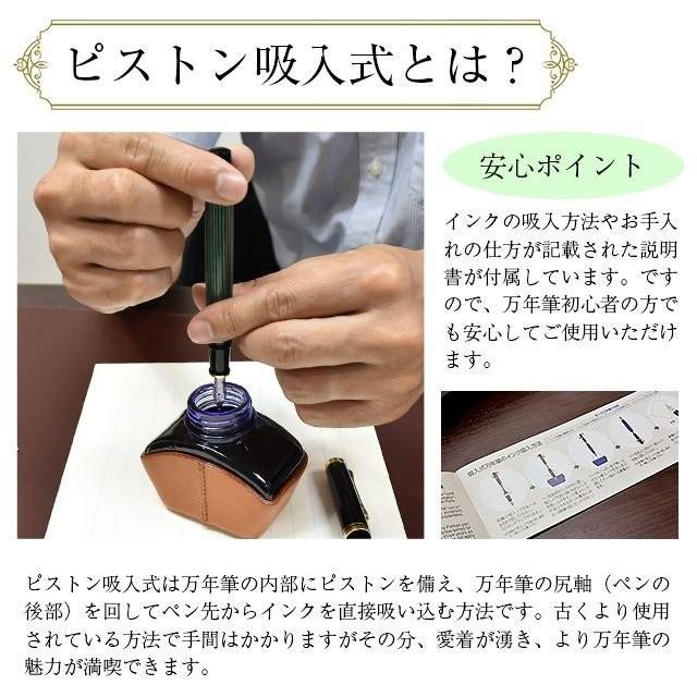 万年筆 名入れ ペリカン スーベレーン M400 14金 ボトルインク付き Pelikan プレゼント ギフト バレンタイン 爆買 正規品 | Pelikan（筆記具） | 06