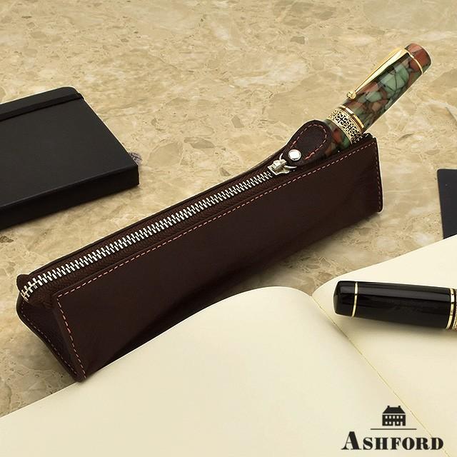 ディープ（ASHFORD） ペンケース 筆箱 革 ASHFORDアシュフォード