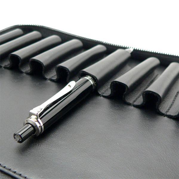 Pelikan（ペリカン） ペンケース 筆箱 本革 10本用 ブラック 黒 TGX-10
